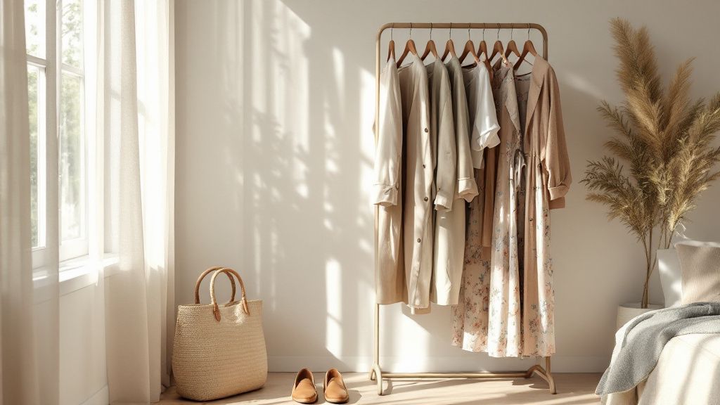 Guarda-roupa cápsula feminino para a primavera: peças-chave e combinações práticas