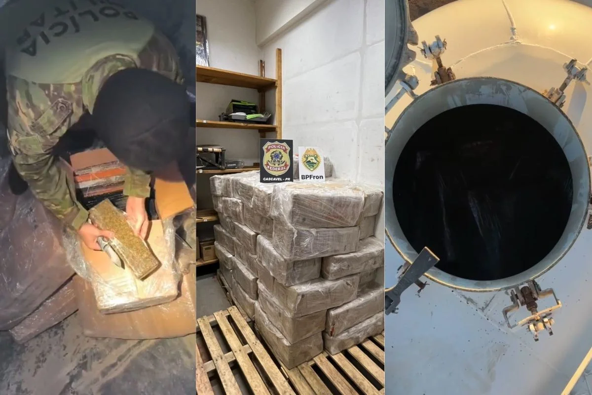 More than one ton of marijuana seized by PF in trailer on Paraná highway